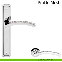 Maniglia Swarovski con placca per porta Profilo Mesh Linea Calì 2