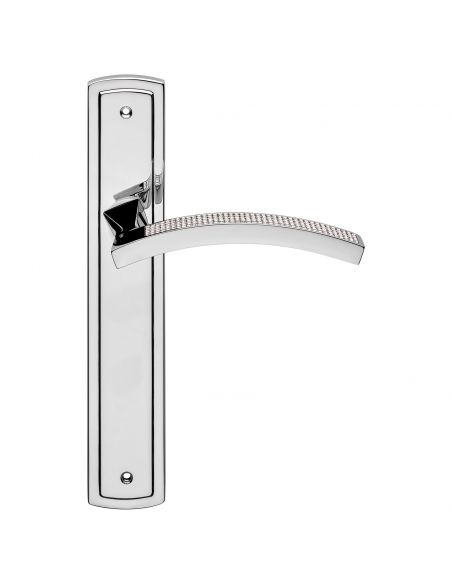 Maniglia Swarovski con placca per porta Profilo Mesh Linea Calì