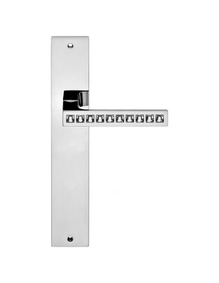 Maniglia Swarovski con placca per porta Reflex Linea Calì
