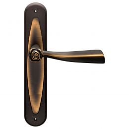 Maniglia con placca per porta Rose Linea Calì