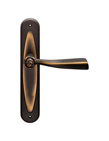 Maniglia con placca per porta Rose Linea Calì