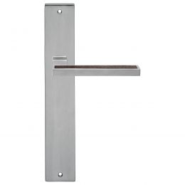 Maniglia legno con placca per porta Sintesi Wengè Linea Calì