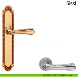 Maniglia con placca per porta Sissi Linea Calì 2