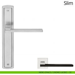 Maniglia con placca per porta Slim Linea Calì 2