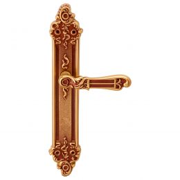 Maniglia con placca per porta Tiffany Linea Calì