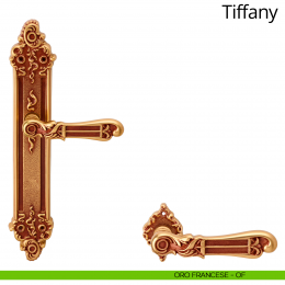 Maniglia con placca per porta Tiffany Linea Calì 2
