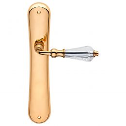 Maniglia Swarovski con placca per porta Veronica Linea Calì