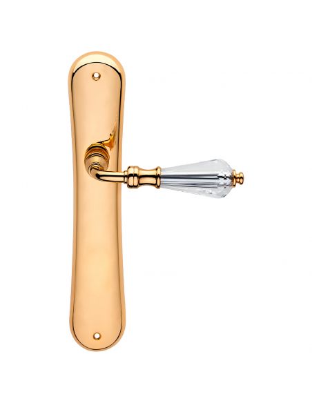 Maniglia Swarovski con placca per porta Veronica Linea Calì