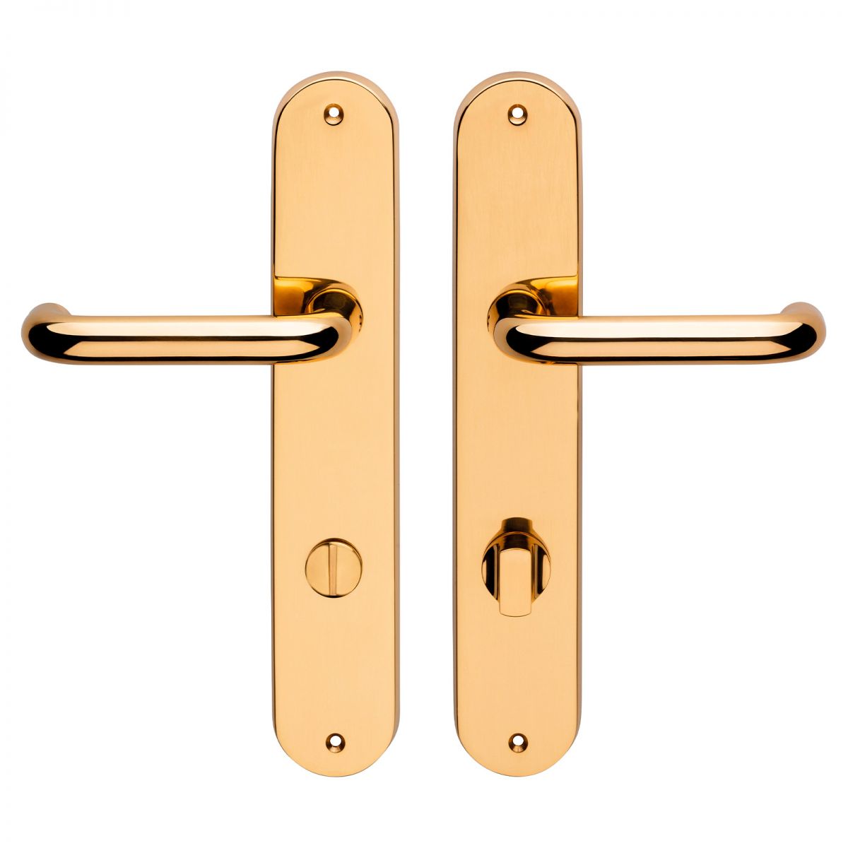 Amig Set Maniglia Con Placca Per Porte - 245x45 Mm, Quadro 8 Mm, Design Semplice In Acciaio E Polipropilene Nero - 2