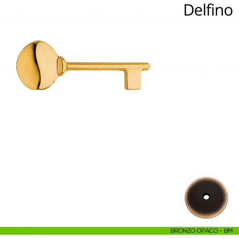 Chiave per porta interna Delfino Linea Calì bronzo opaco
