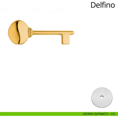 Chiave per porta interna Delfino Linea Calì cromo satinato
