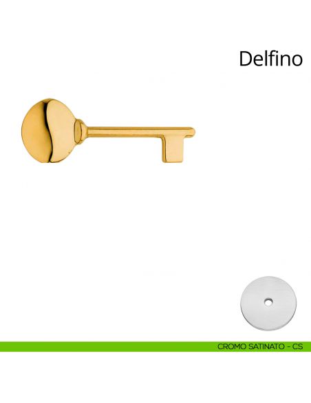 Chiave per porta interna Delfino Linea Calì cromo satinato