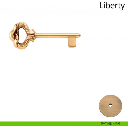 Chiave per porta interna Liberty Linea Calì patinè