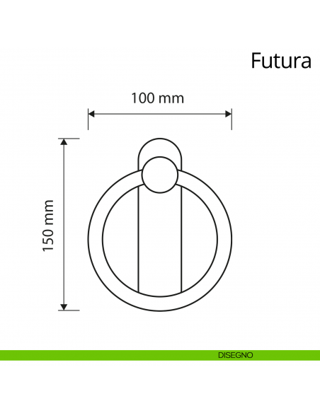 Battente per porta Futura Linea Calì disegno