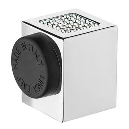 Fermaporta con Swarovski a pavimento quadrato Zen Mesh Linea Calì