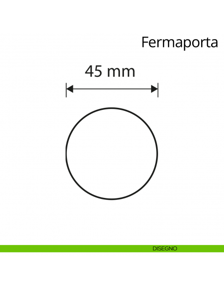 Fermaporta chiocciola a pavimento Linea Calì disegno