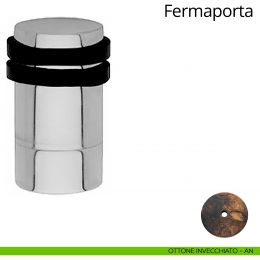 Fermaporta cilindrico con prolunga a pavimento Linea Calì 2