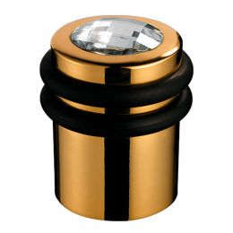 Fermaporta cilindrico con Swarovski a pavimento Linea Calì