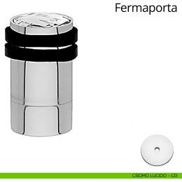 Fermaporta cilindrico con Swarovski e prolunga a pavimento Linea Calì 2