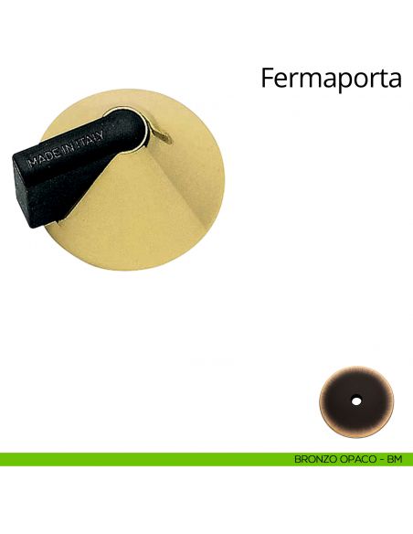 Fermaporta a pavimento Kono Linea Calì bronzo opaco