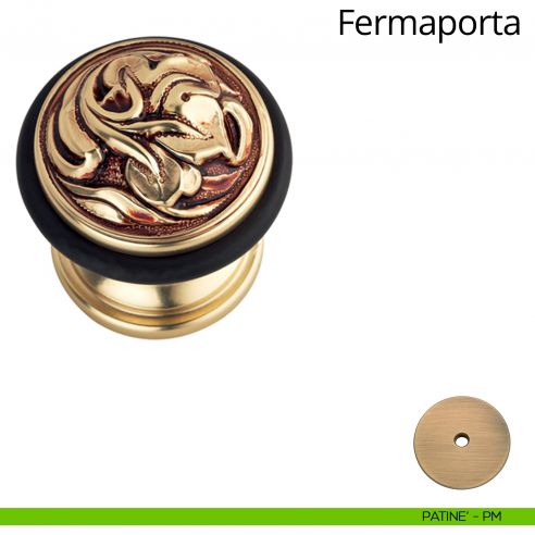 Fermaporta tondo a pavimento Vintage Linea Calì patinè