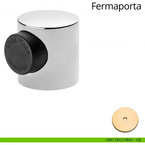 Fermaporta magnetico tondo Linea Calì oro zecchino