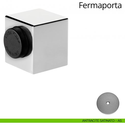 Fermaporta magnetico quadro Linea Calì antracite satinato