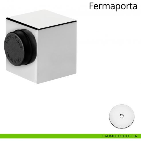 Fermaporta magnetico quadro Linea Calì cromo lucido