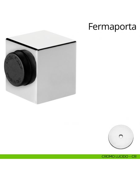 Fermaporta magnetico quadro Linea Calì cromo lucido