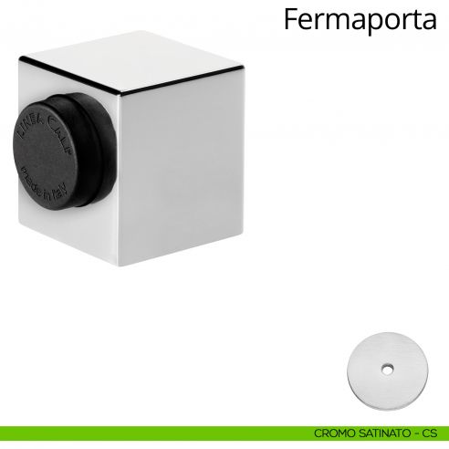 Fermaporta magnetico quadro Linea Calì cromo satinato