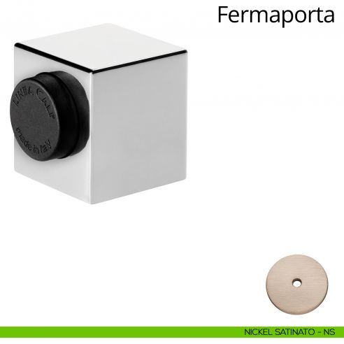 Fermaporta magnetico quadro Linea Calì nichel satinato