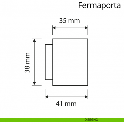 Fermaporta magnetico con Swarovski quadro Linea Calì disegno