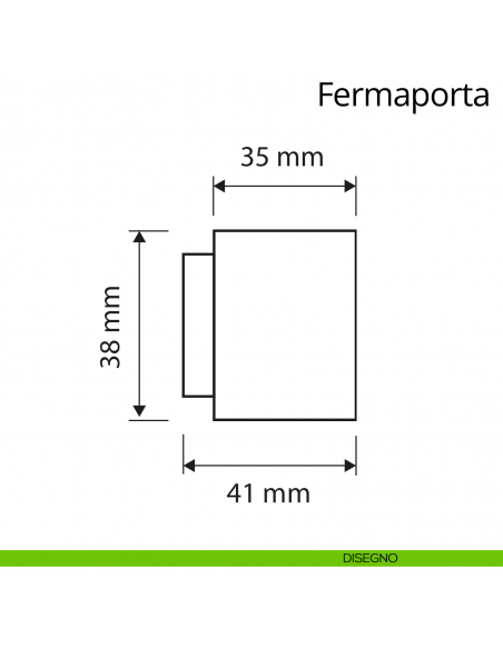 Fermaporta magnetico con Swarovski quadro Linea Calì disegno