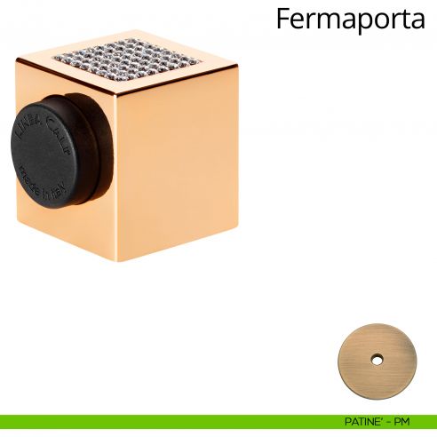 Fermaporta magnetico con Swarovski quadro Linea Calì patinè