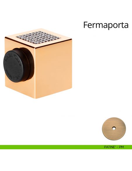 Fermaporta magnetico con Swarovski quadro Linea Calì patinè