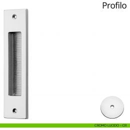 Maniglia ad incasso rettangolare per porta scorrevole Profilo Linea Calì 2