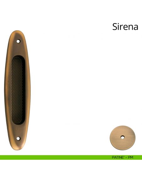 Placca ad incasso Sirena per porta scorrevole Linea Calì cieca patinè