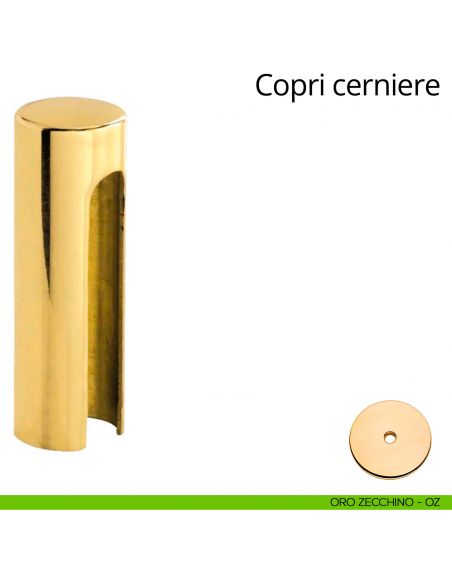 Copricerniera liscio per cerniera anuba diametro 14 mm Linea Calì oro zecchino