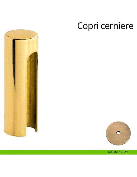 Copricerniera liscio per cerniera anuba diametro 14 mm Linea Calì patinè