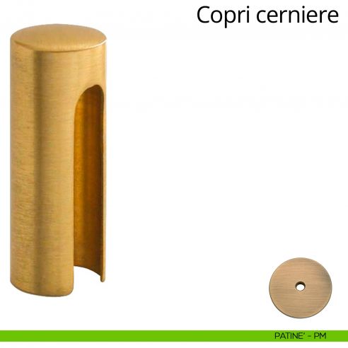 Copricerniera liscio per cerniera anuba diametro 16 mm Linea Calì patinè