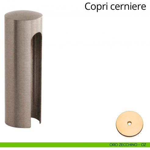 Copricerniera liscio per cerniera anuba diametro 20 mm Linea Calì oro zecchino