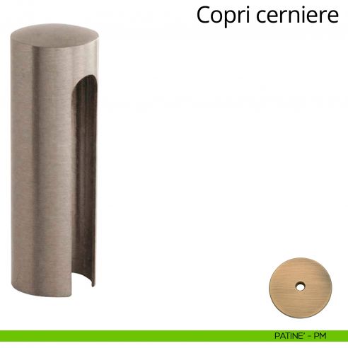 Copricerniera liscio per cerniera anuba diametro 20 mm Linea Calì patinè