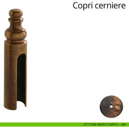 Copricerniera in stile per cerniera anuba diametro 14 mm Linea Calì 2