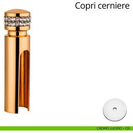 Copricerniera con Swarovski per cerniera anuba diametro 14 mm Linea Calì 2