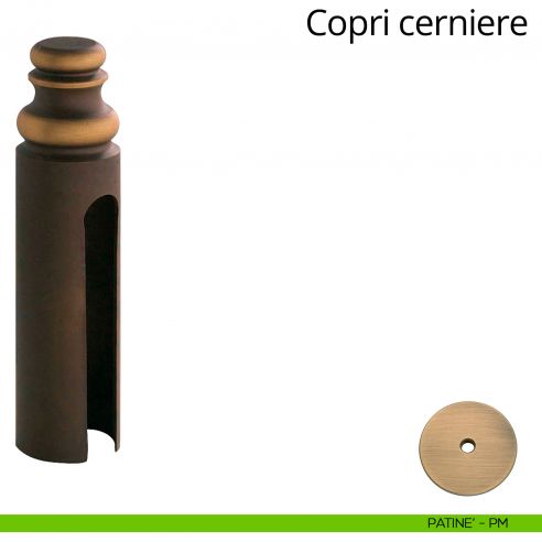 Copricerniera in stile per cerniera anuba diametro 20 mm Linea Calì patinè