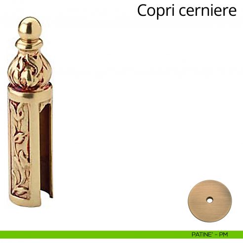 Copricerniera Vintage per cerniera anuba diametro 14 mm Linea Calì patinè