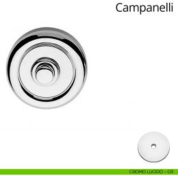 Campanello classico tondo in ottone per porta Linea Calì 2