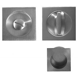 Kit maniglia incasso quadrata con nottolino, taglio vite e maniglia di trascinamento Linea Calì