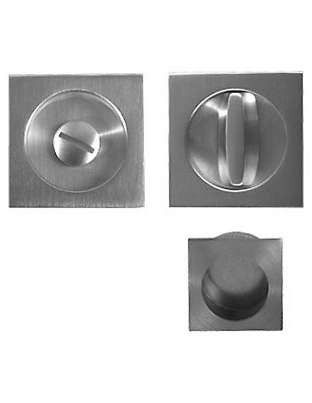 Kit maniglia incasso quadrata con nottolino, taglio vite e maniglia di trascinamento Linea Calì