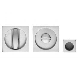 Kit maniglia incasso quadrata con nottolino, taglio vite e maniglia di trascinamento Zincral Linea Calì